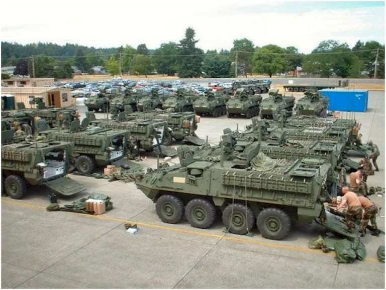 Stryker + Javelin. Modernized American armored personnel carriers